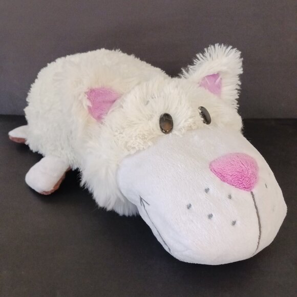 Flip A Zoo Bradley Labrador Brown Dog Rachel White Cat Plush 18" W/ Tag - Picture 11 of 14